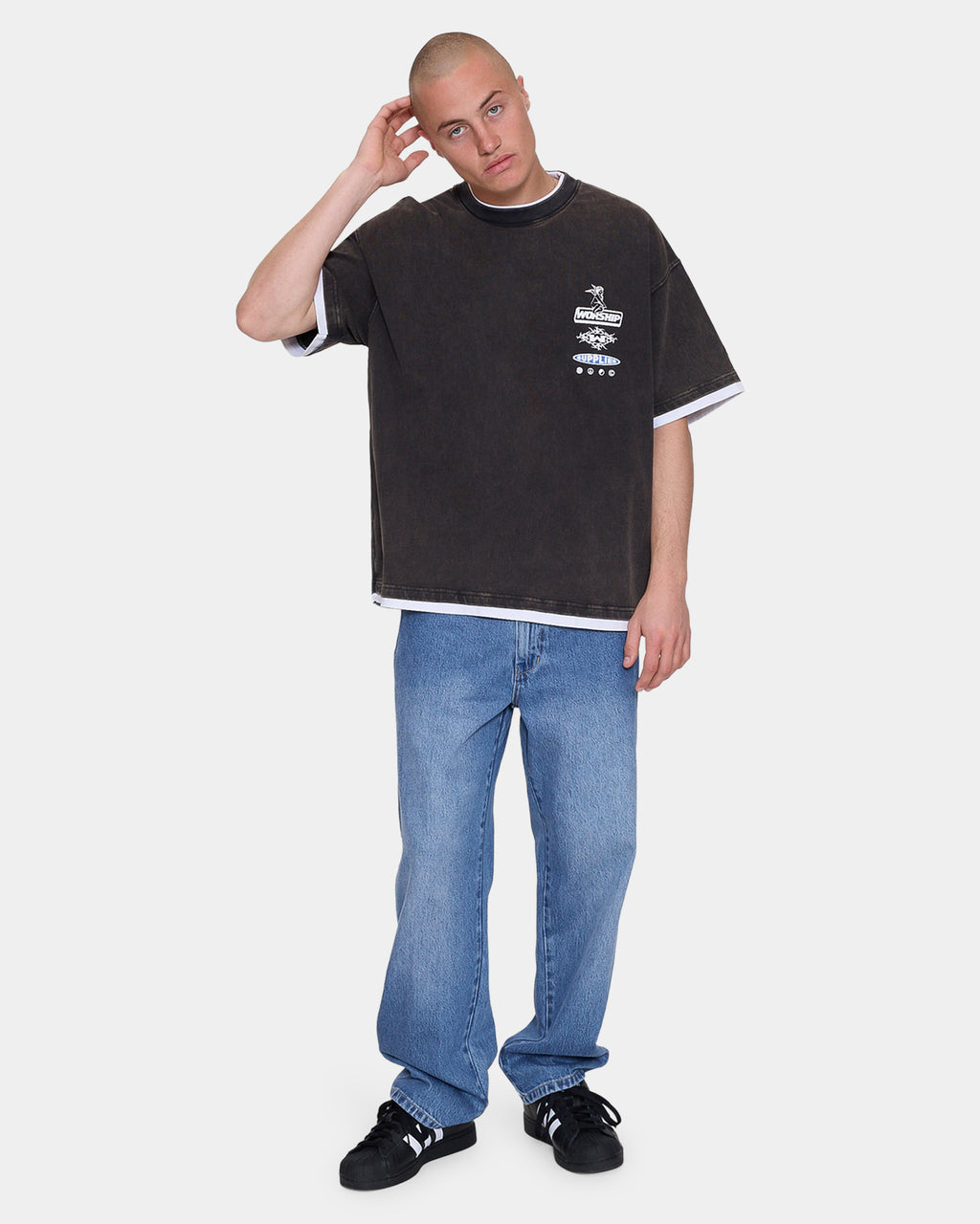 Mens Is This It Cropped Layer T-Shirt