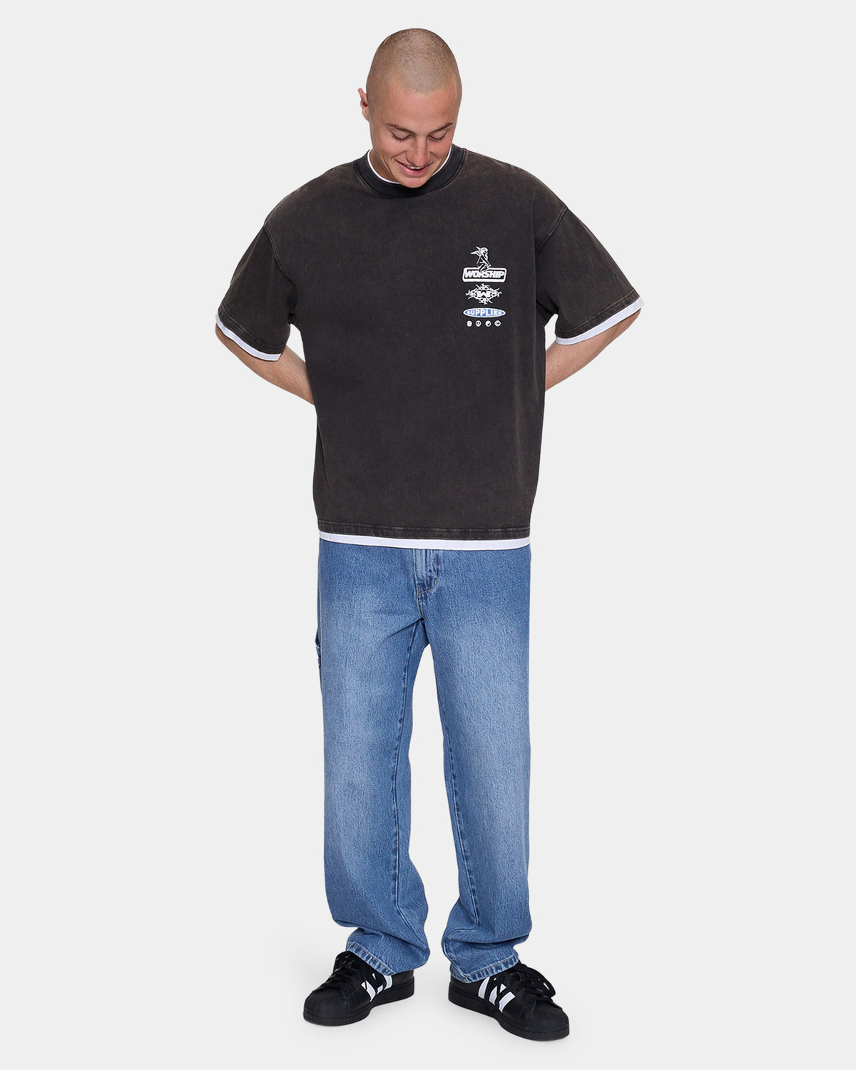 Mens Is This It Cropped Layer T-Shirt