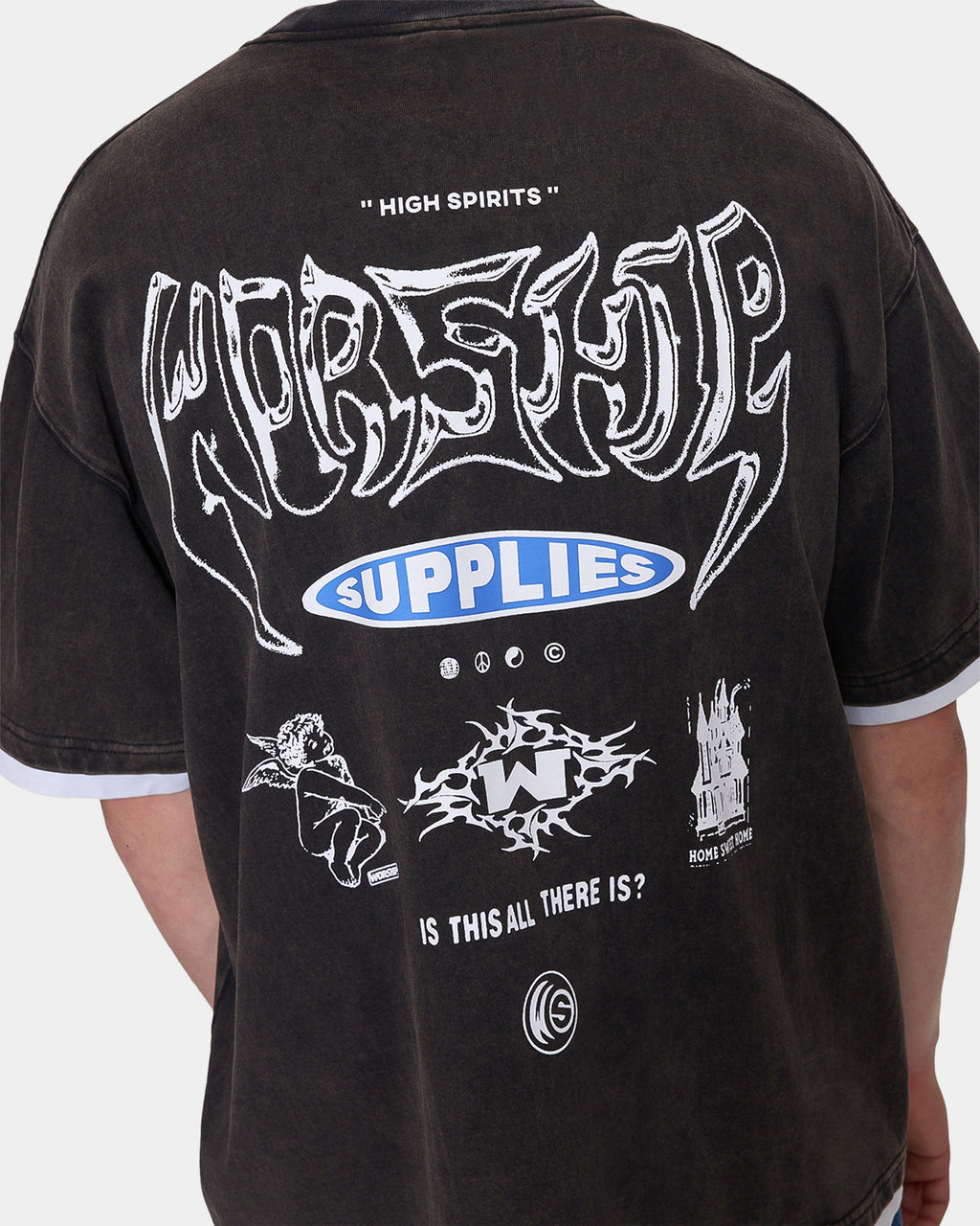Mens Is This It Cropped Layer T-Shirt