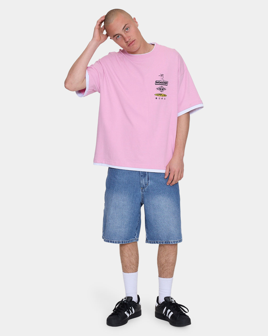 Mens Is This It Cropped Layer T-Shirt