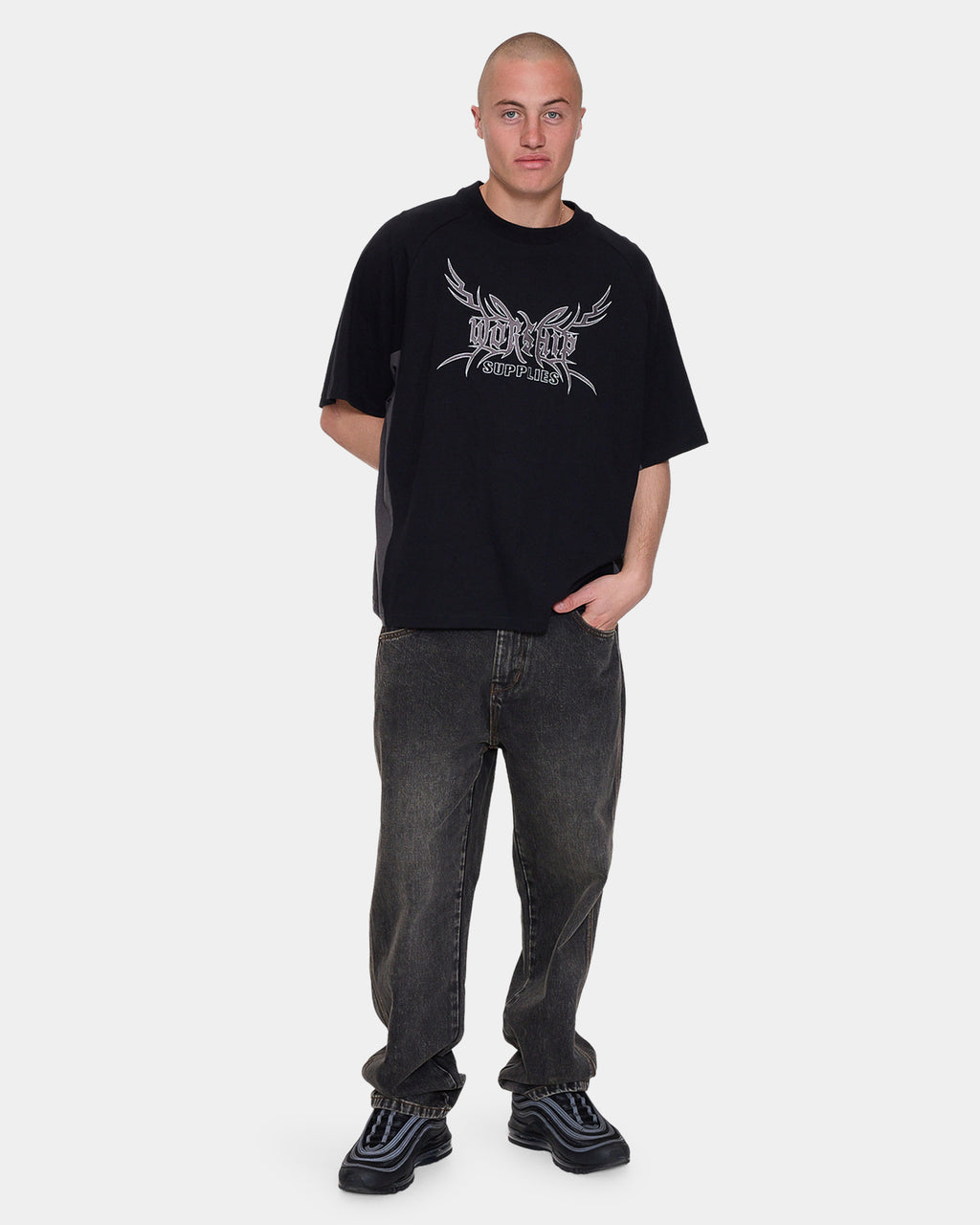 Mens Trudge Cropped Raglan T-Shirt