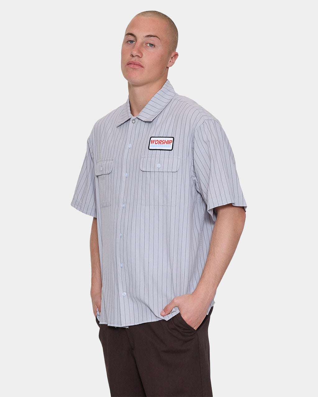 Mens Preparation Short Sleeve Shirt