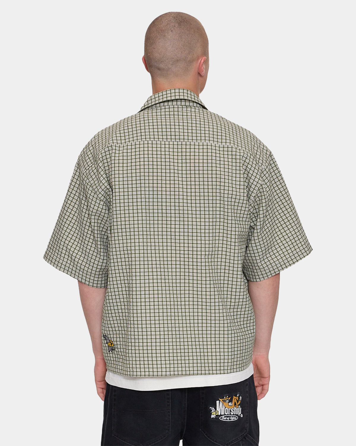 Mens On Leave Cropped Short Sleeve Shirt
