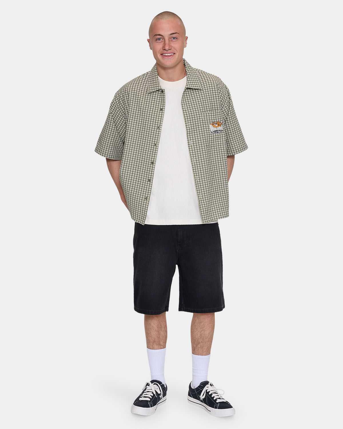 Mens On Leave Cropped Short Sleeve Shirt