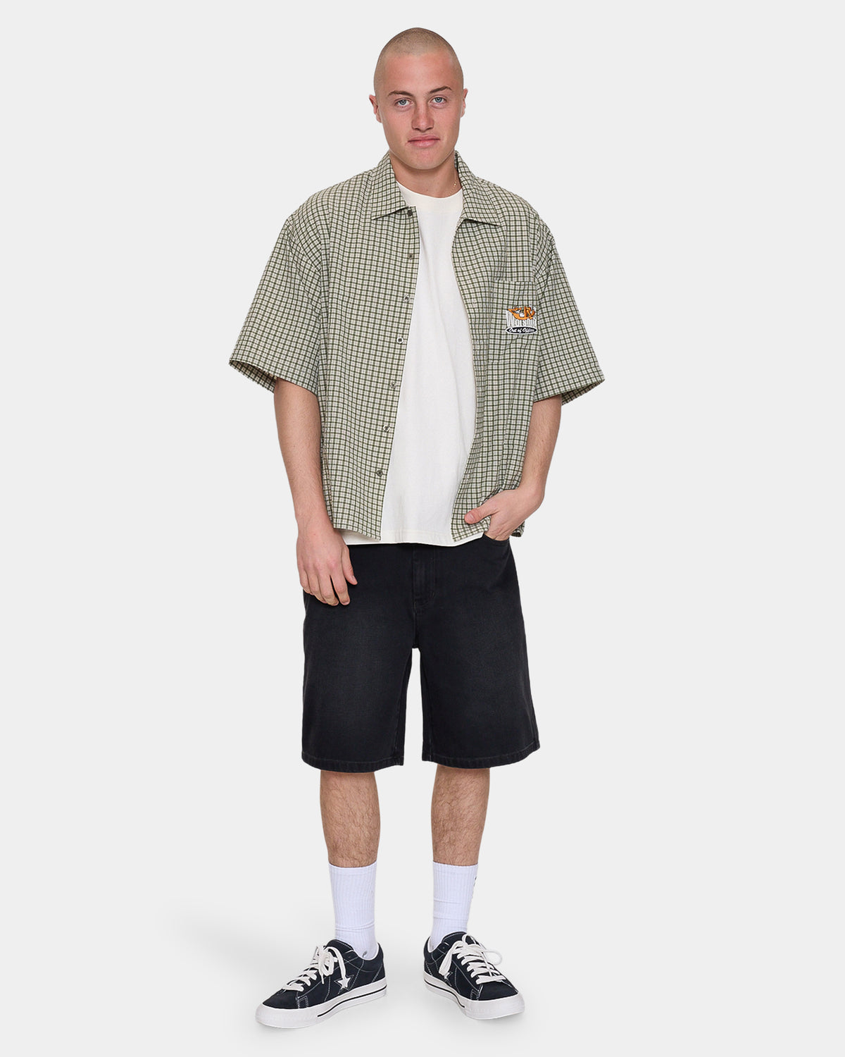 Mens On Leave Cropped Short Sleeve Shirt