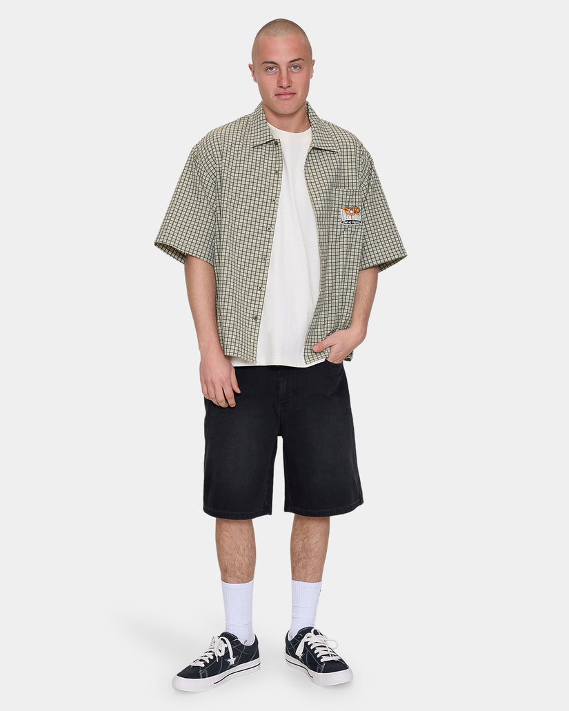 Mens On Leave Cropped Short Sleeve Shirt