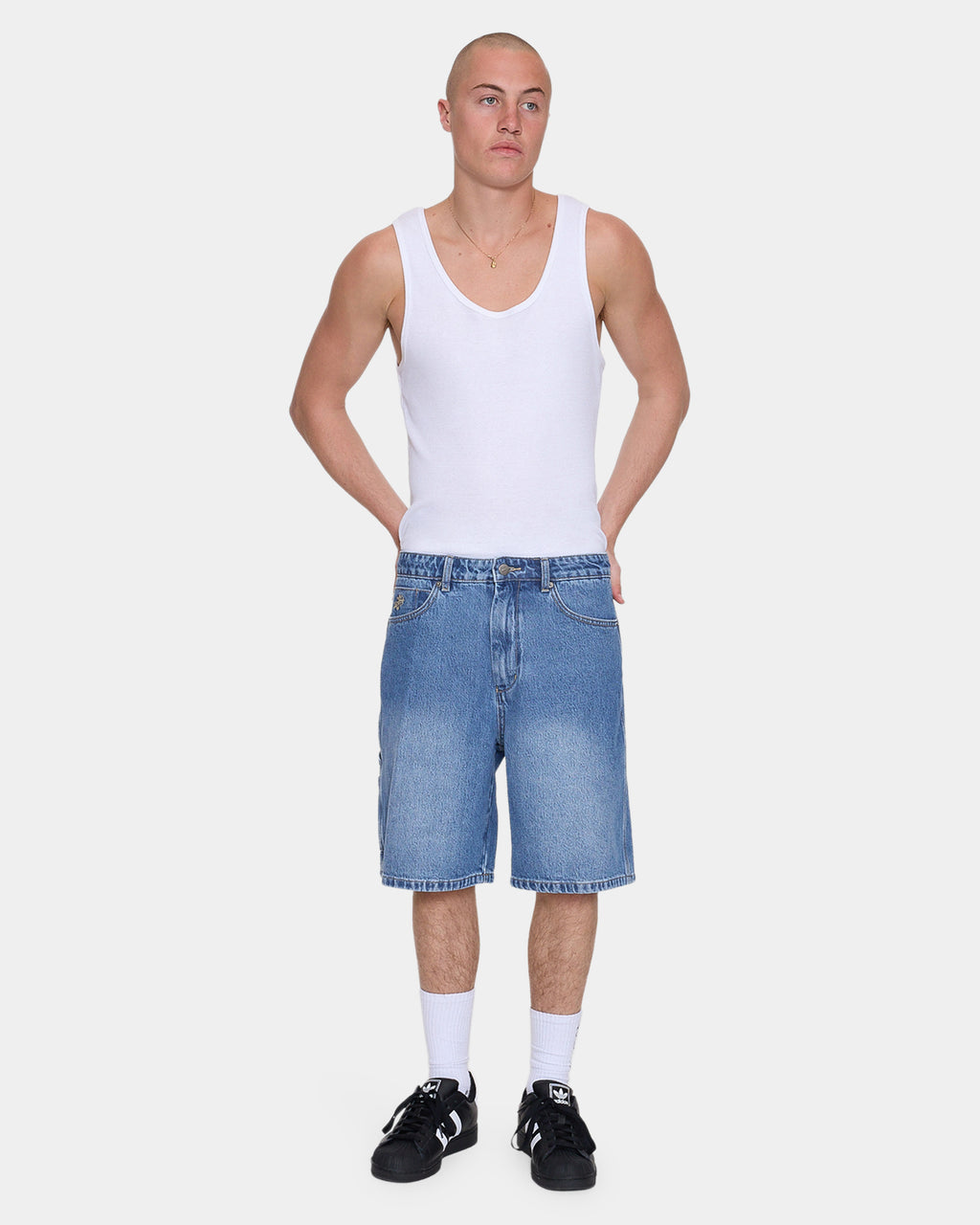 Mens Is This It Carpenter Denim Shorts