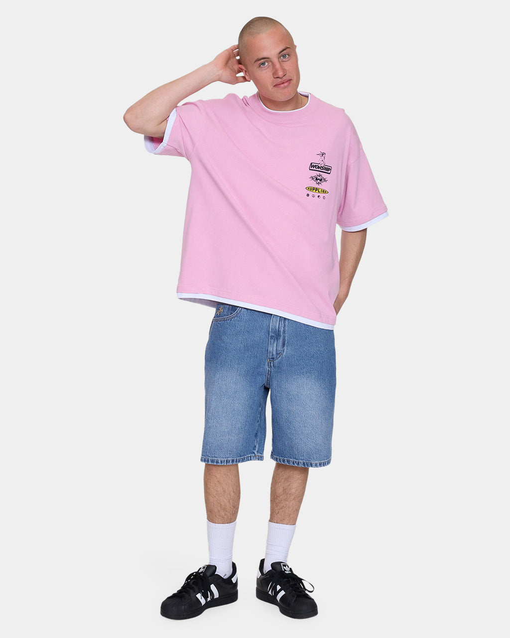 Mens Is This It Carpenter Denim Shorts