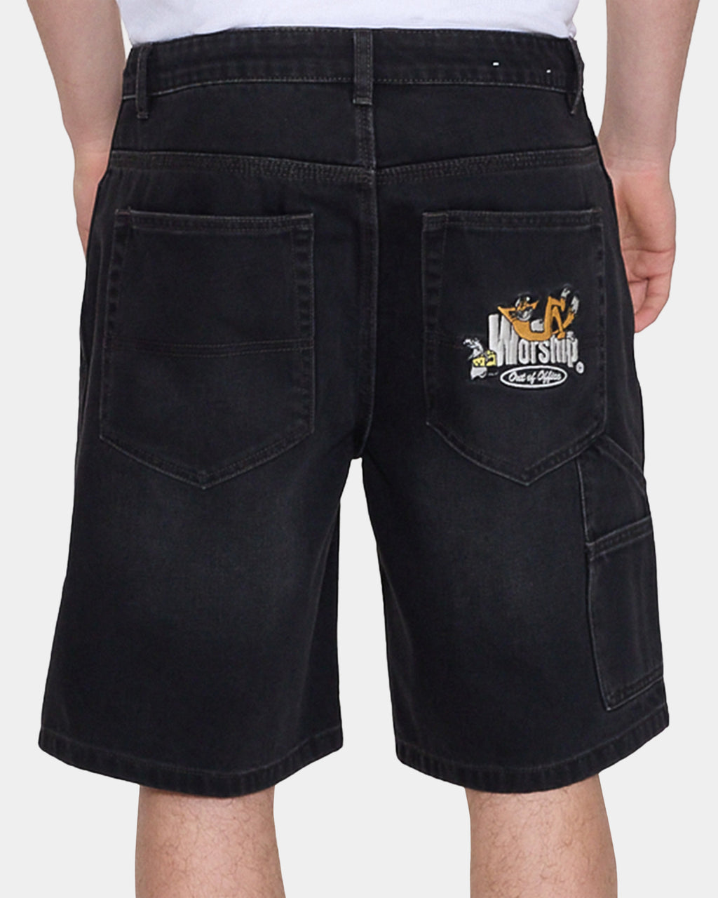 Mens On Leave Carpenter Denim Shorts