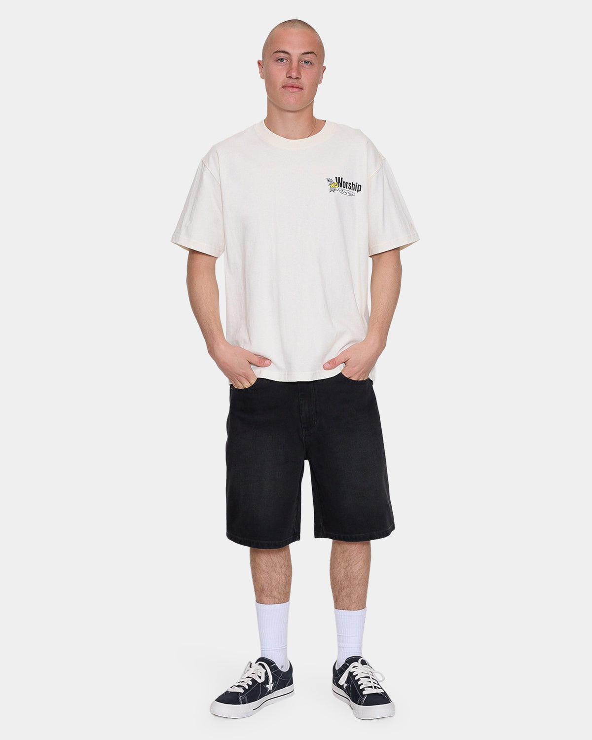 Mens On Leave Carpenter Denim Shorts
