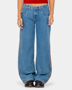 Womens Flip Mommy Low Rise Denim Jeans