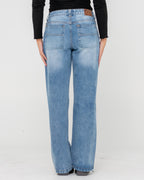 Womens Suzy Straight Low Rise Denim Jeans