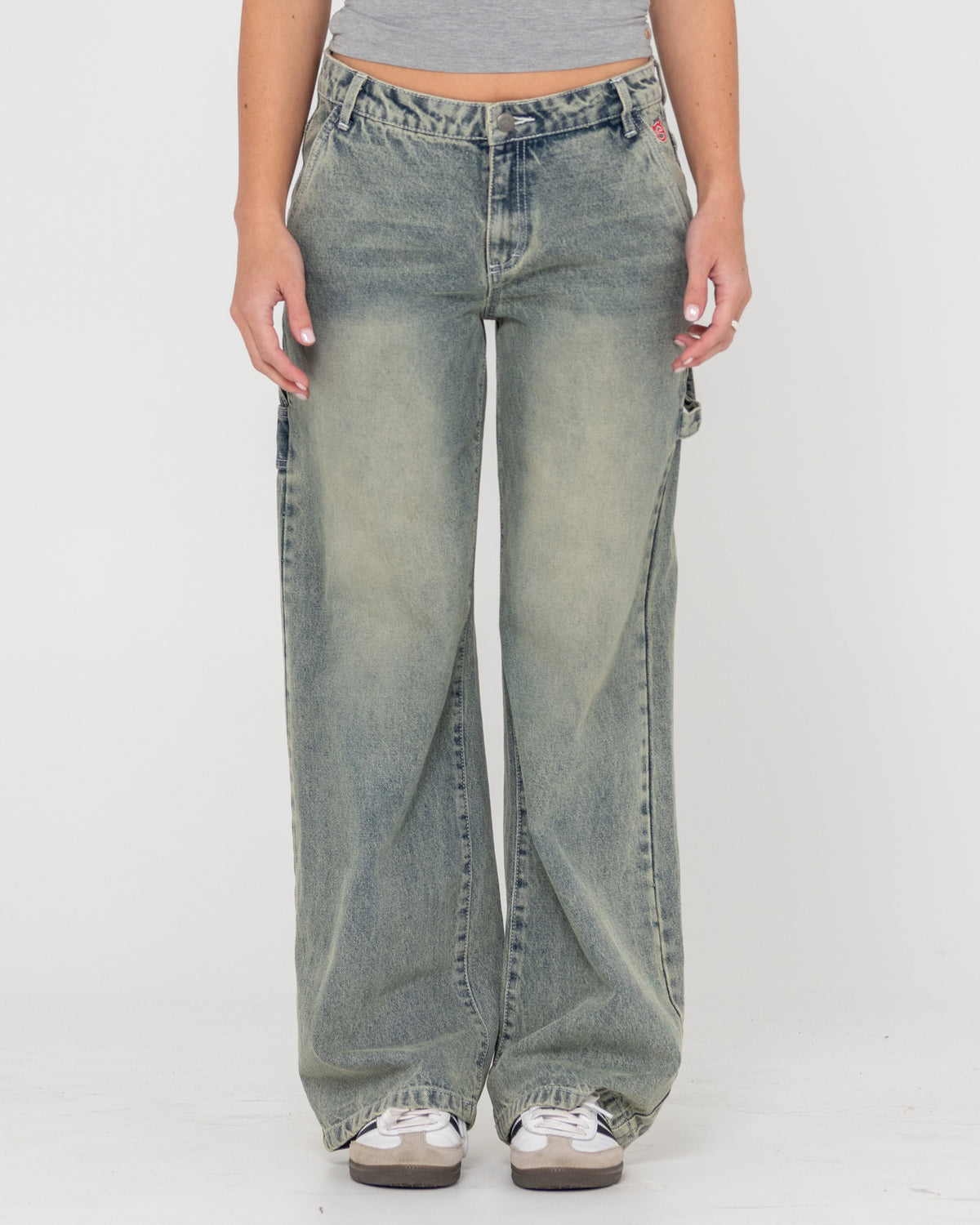 Womens Billie 2.0 Low Rise Carpenter Jeans