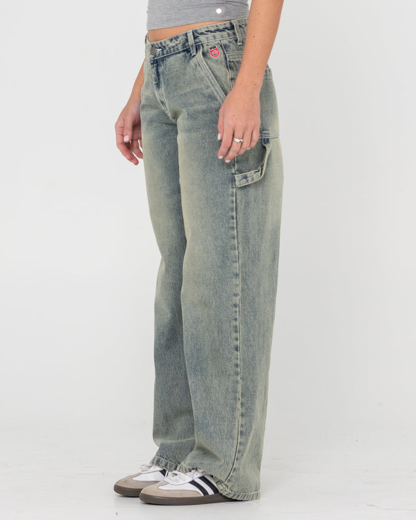 Womens Billie 2.0 Low Rise Carpenter Jeans
