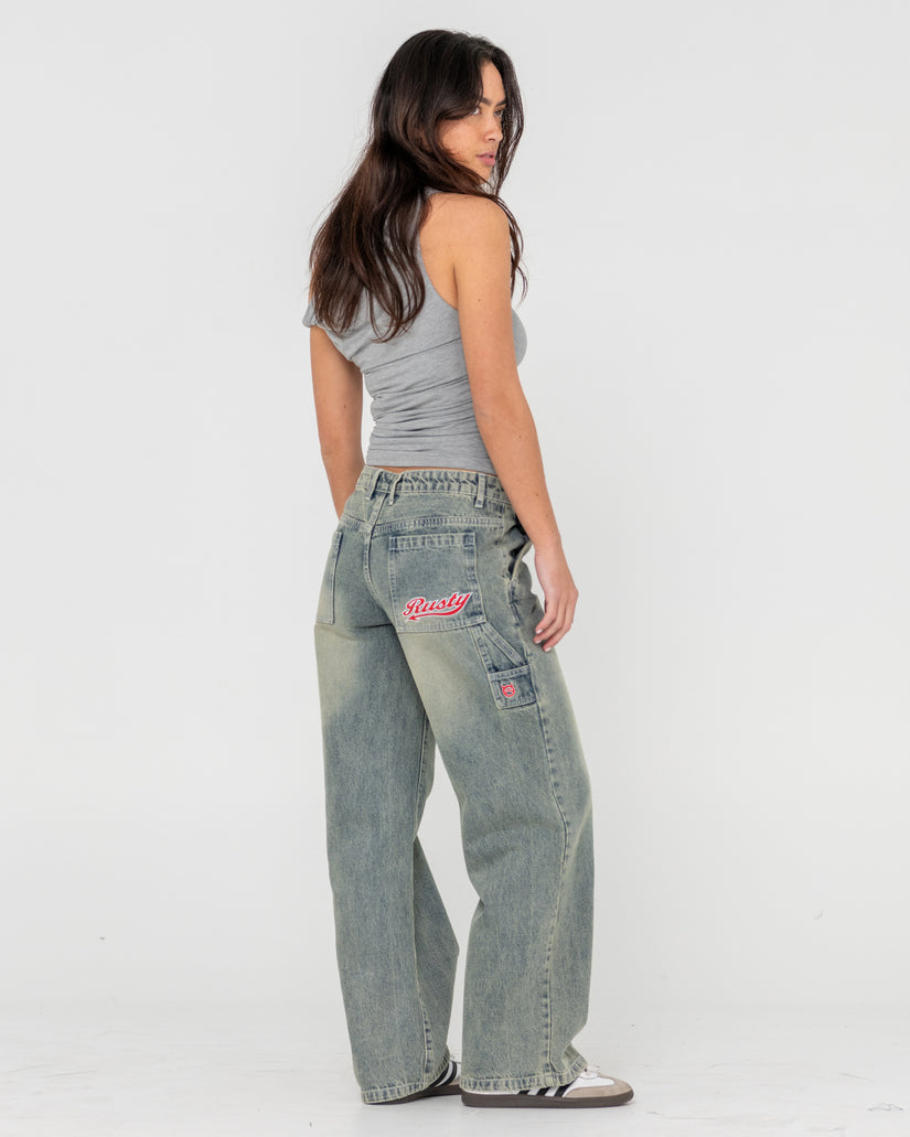 Womens Billie 2.0 Low Rise Carpenter Jeans