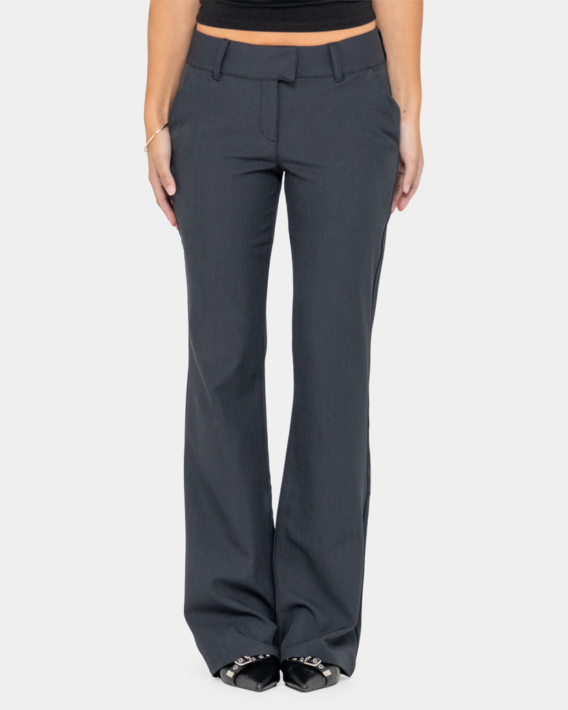 WOMENS FINANCE MUMMY LOW RISE SUIT PANTS