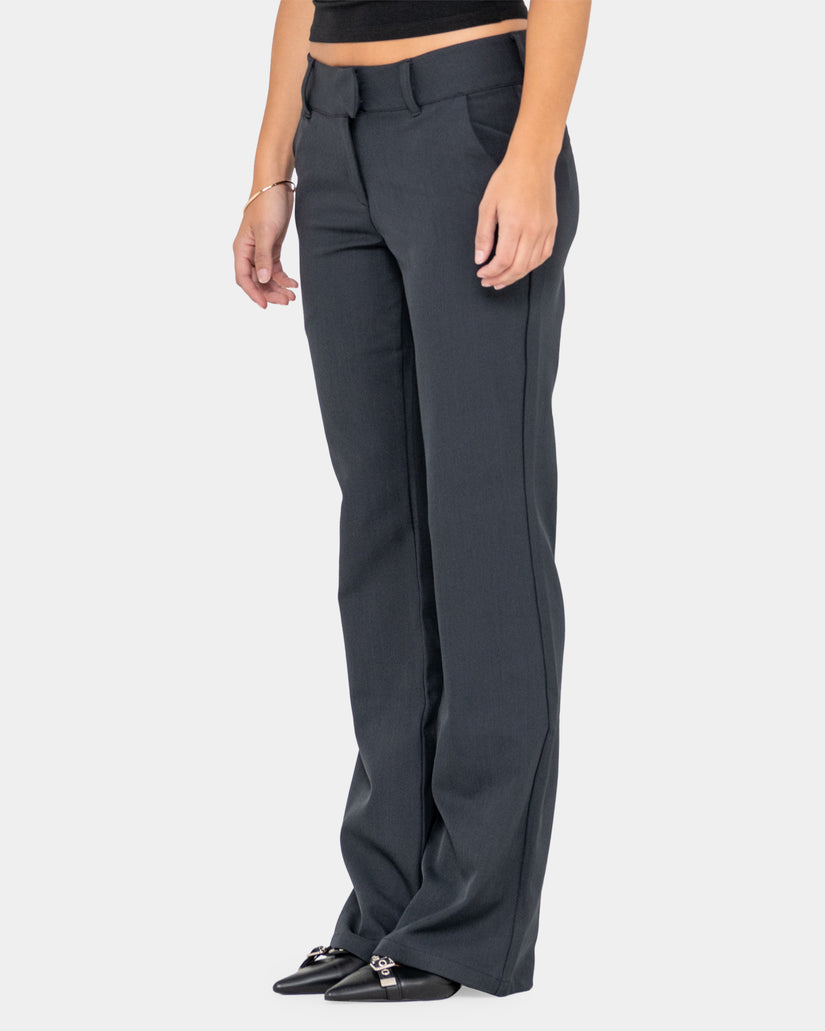 WOMENS FINANCE MUMMY LOW RISE SUIT PANTS