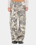 WOMENS CAMO-MILE LOW RISE CARGO PANTS