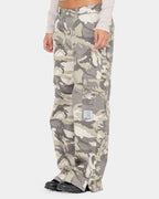 WOMENS CAMO-MILE LOW RISE CARGO PANTS