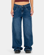 Womens Flip Mommy Diy Low Rise Denim Pants