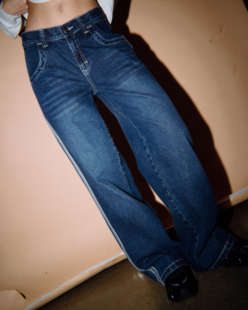 Womens Flip Mommy Diy Low Rise Denim Pants