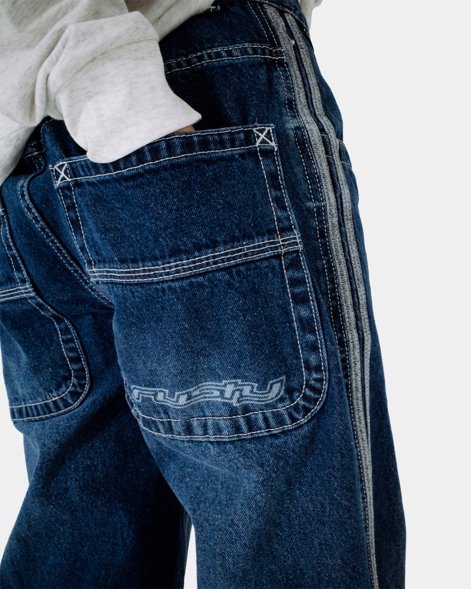 Womens Flip Mommy Diy Low Rise Denim Pants