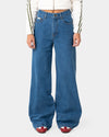 Womens Cyprus Wide Leg High Waist Denim Jeans