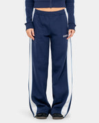 Womens Retro Lines Wide Leg Track Pants
