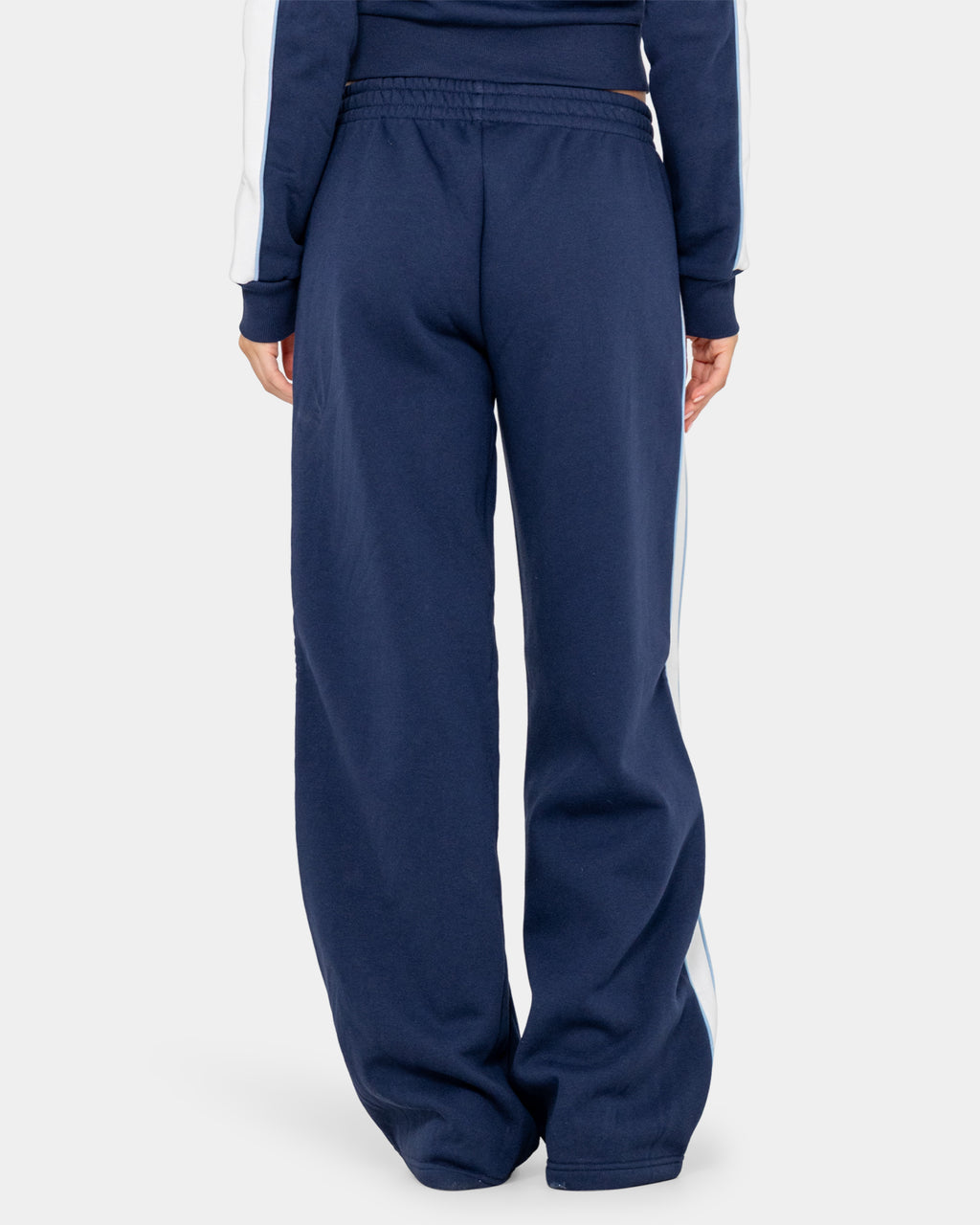 Womens Retro Lines Wide Leg Track Pants
