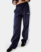 Womens Retro Lines Wide Leg Track Pants