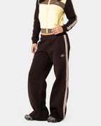 Womens Toffee Wide Leg Track Pants