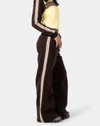 Womens Toffee Wide Leg Track Pants