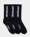 Mens Core 3 Pack Crew Socks