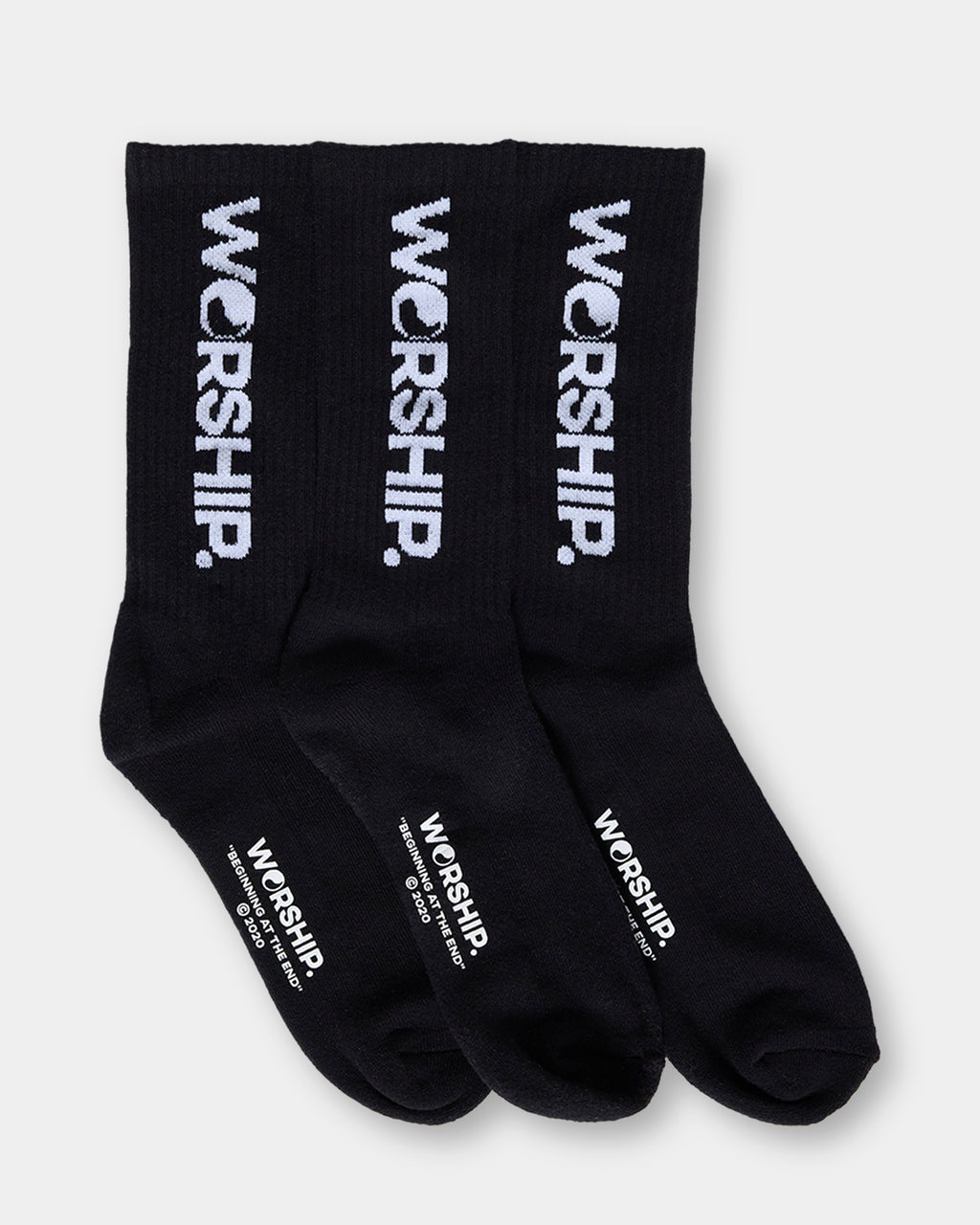 Mens Core 3 Pack Crew Socks