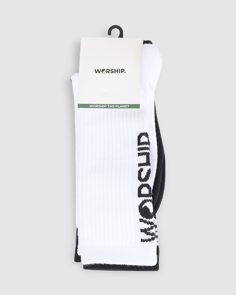 MENS CORE SOCKS ORGANIC 2 PACK