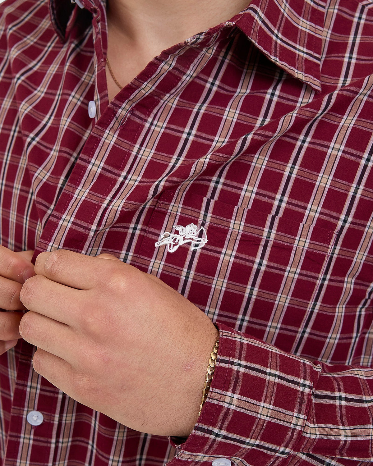 MENS CHERUB POCKET LONG SLEEVE SHIRT