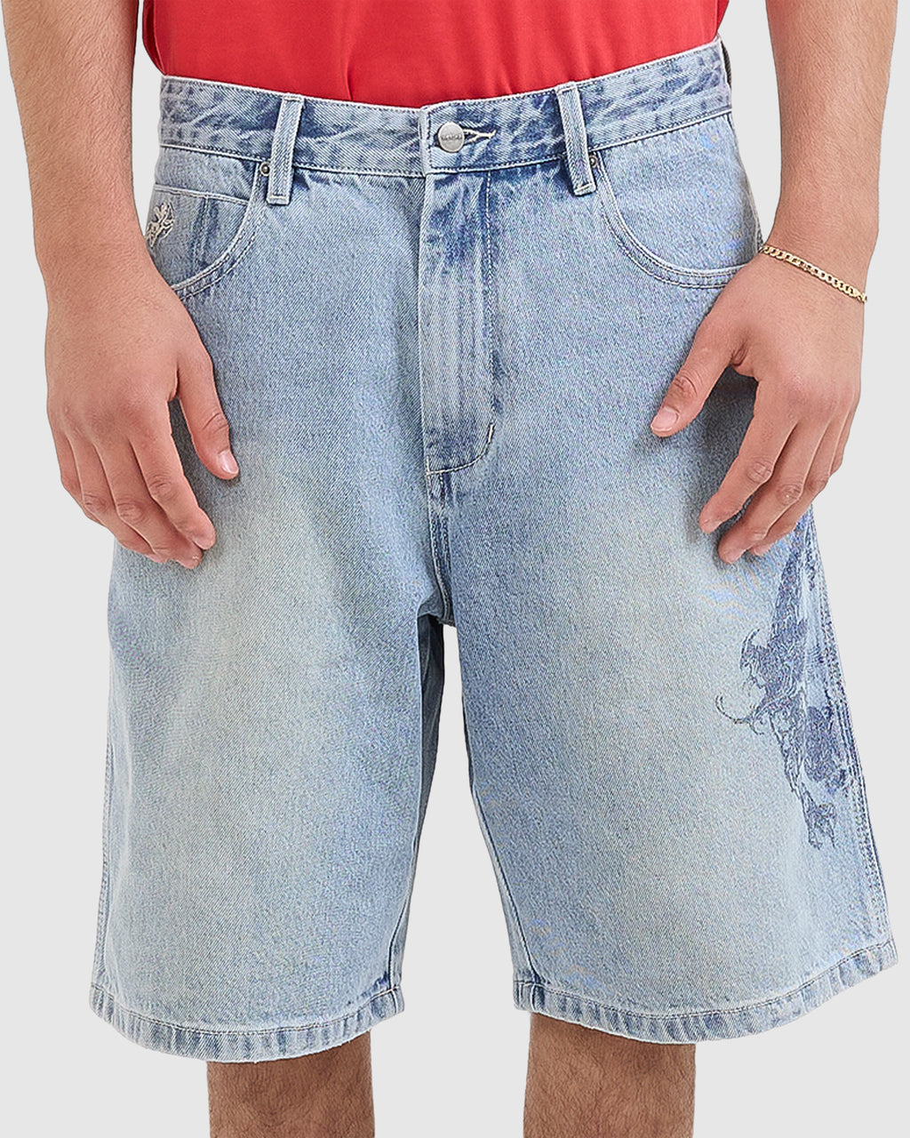 MENS PUSH OFF BIG DAWG JEANS SHORTS