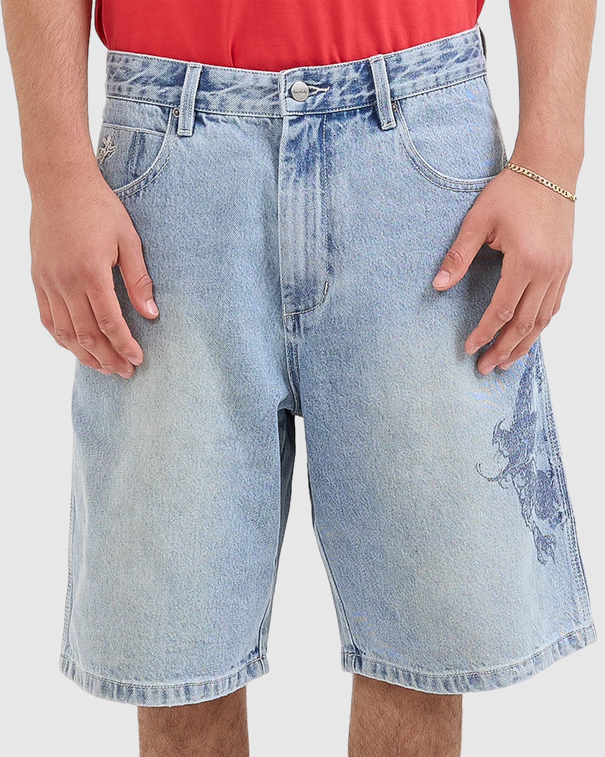 MENS PUSH OFF BIG DAWG JEANS SHORTS