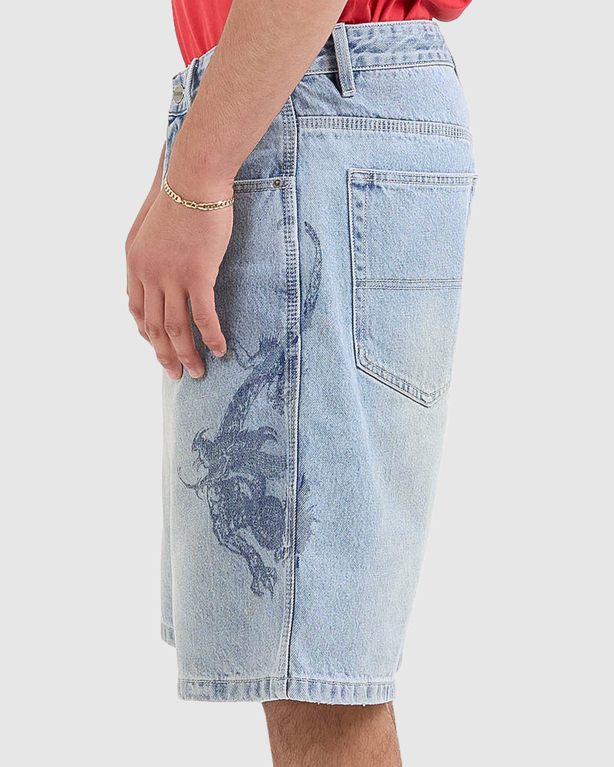 MENS PUSH OFF BIG DAWG JEANS SHORTS
