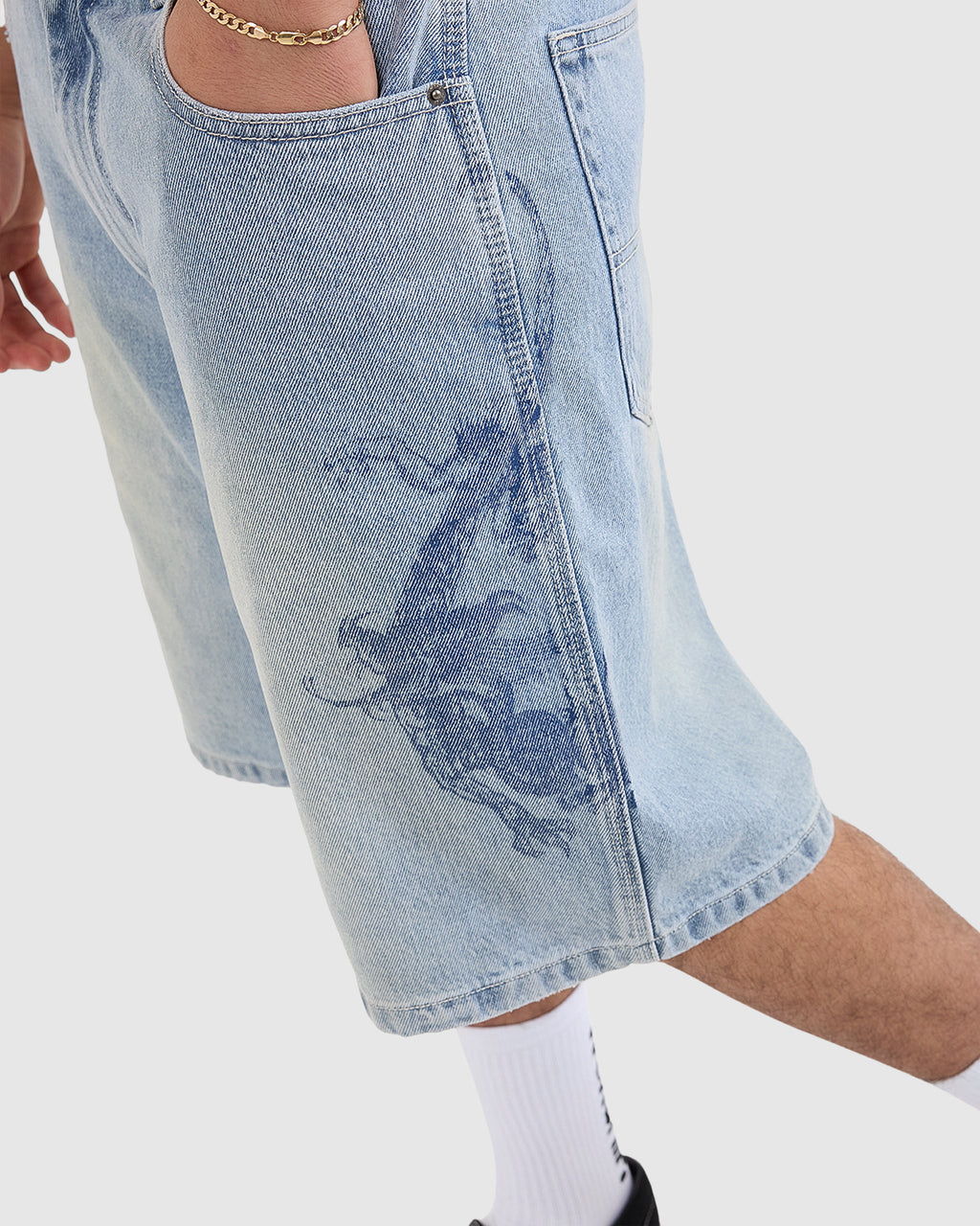 MENS PUSH OFF BIG DAWG JEANS SHORTS