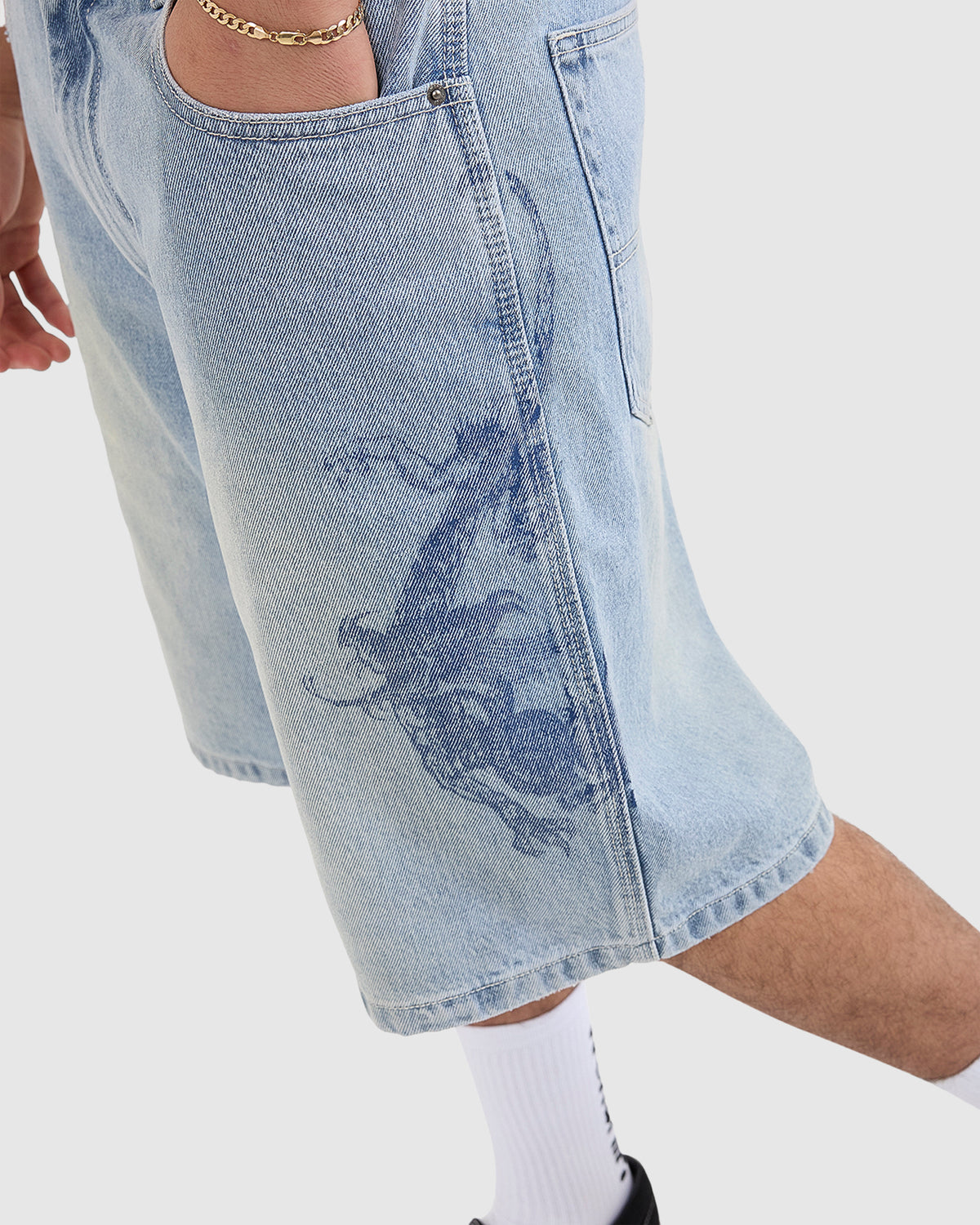 MENS PUSH OFF BIG DAWG JEANS SHORTS