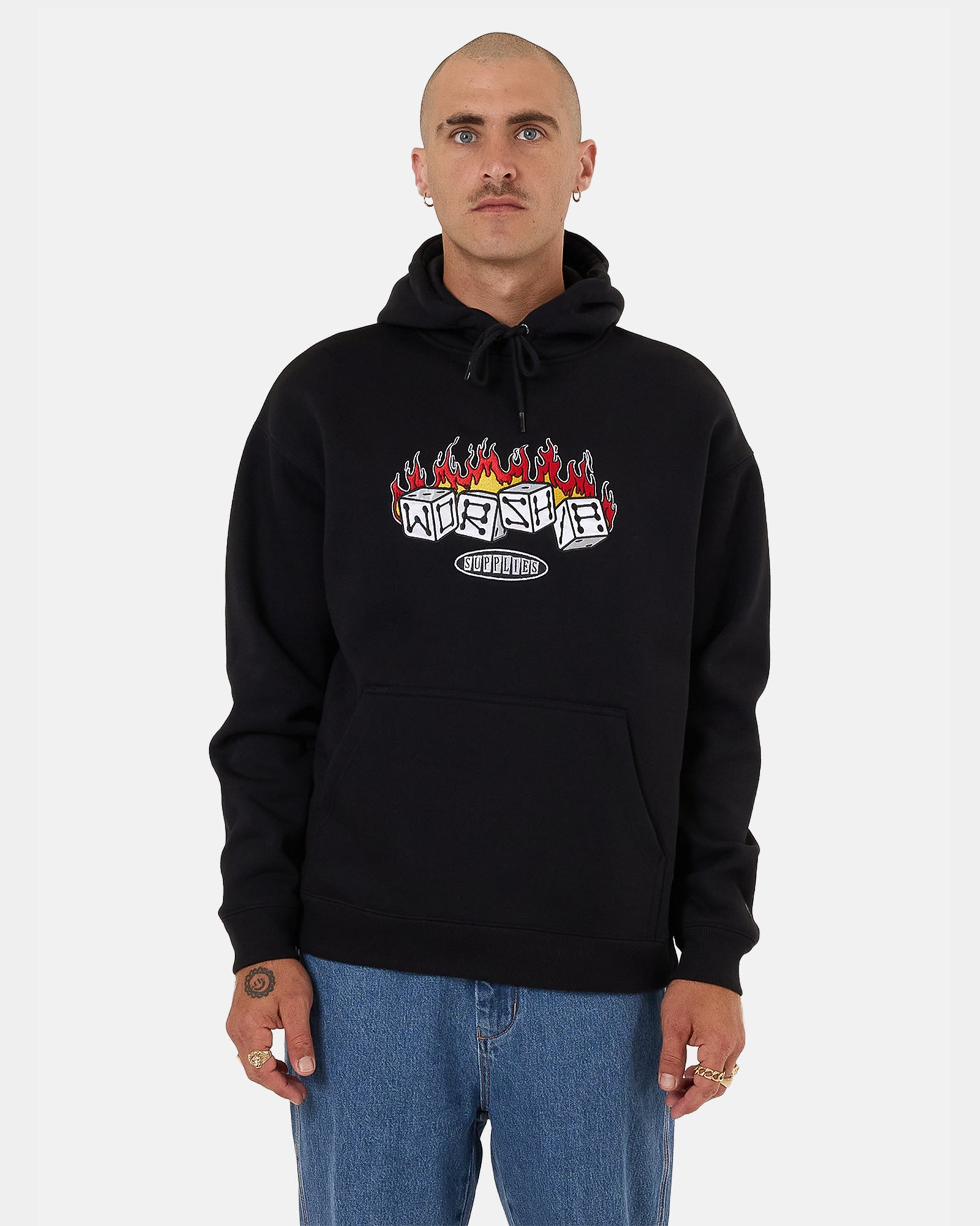 Mens Snake Eyes Pullover Hoodie