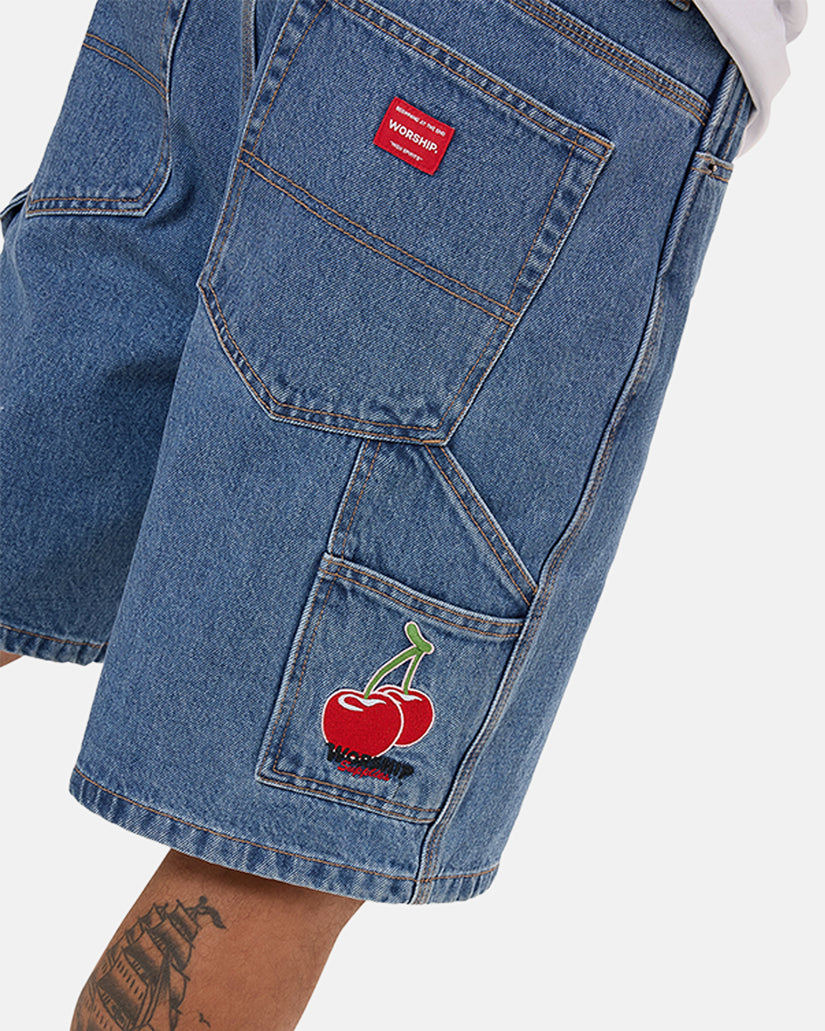 Mens Glazed And Confused Carpenter Denim Shorts