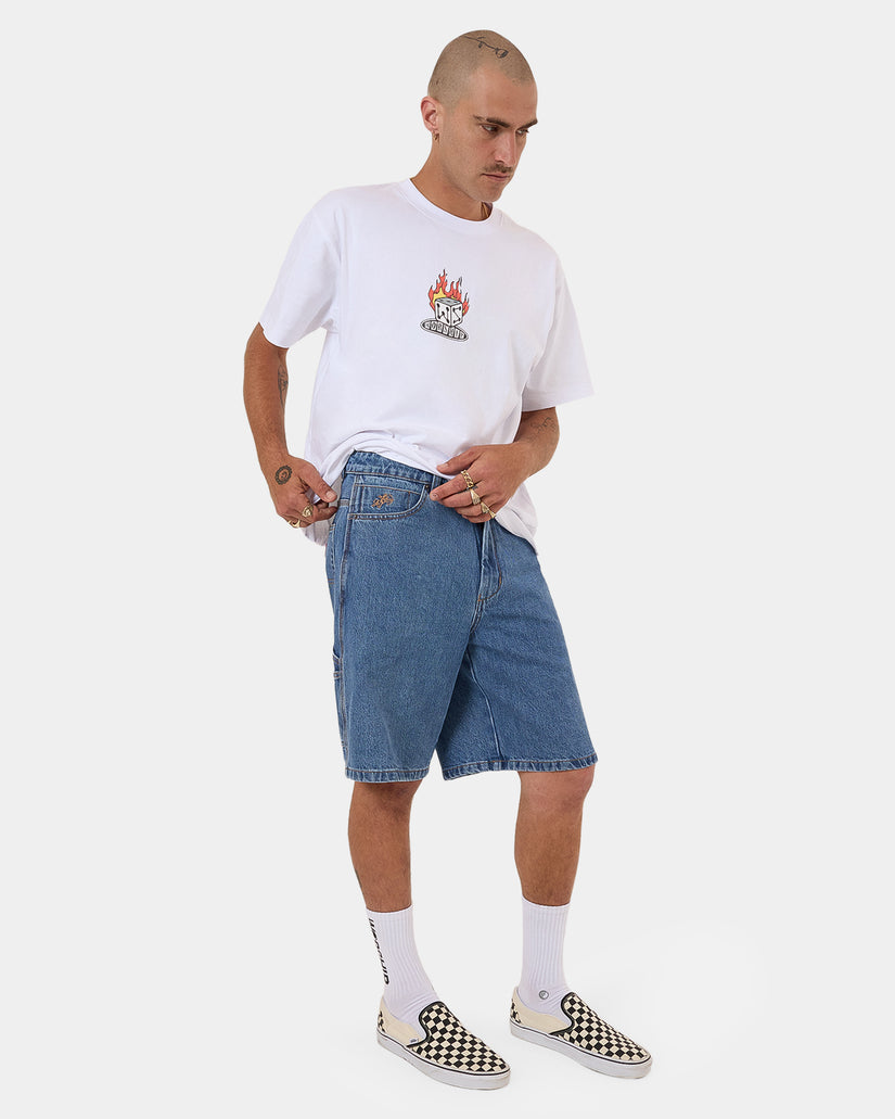 Mens Glazed And Confused Carpenter Denim Shorts