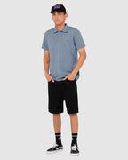 MENS COMP WASH SHORT SLEEVE POLO SHIRT