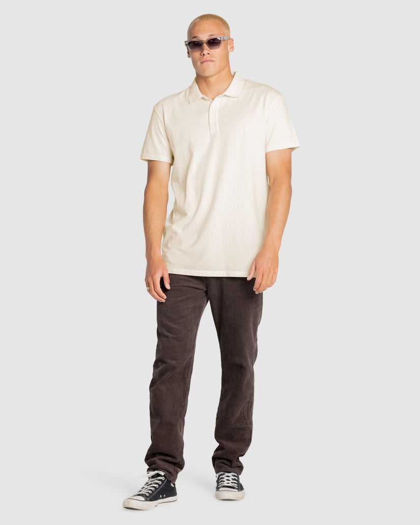 MENS COMP WASH SHORT SLEEVE POLO SHIRT