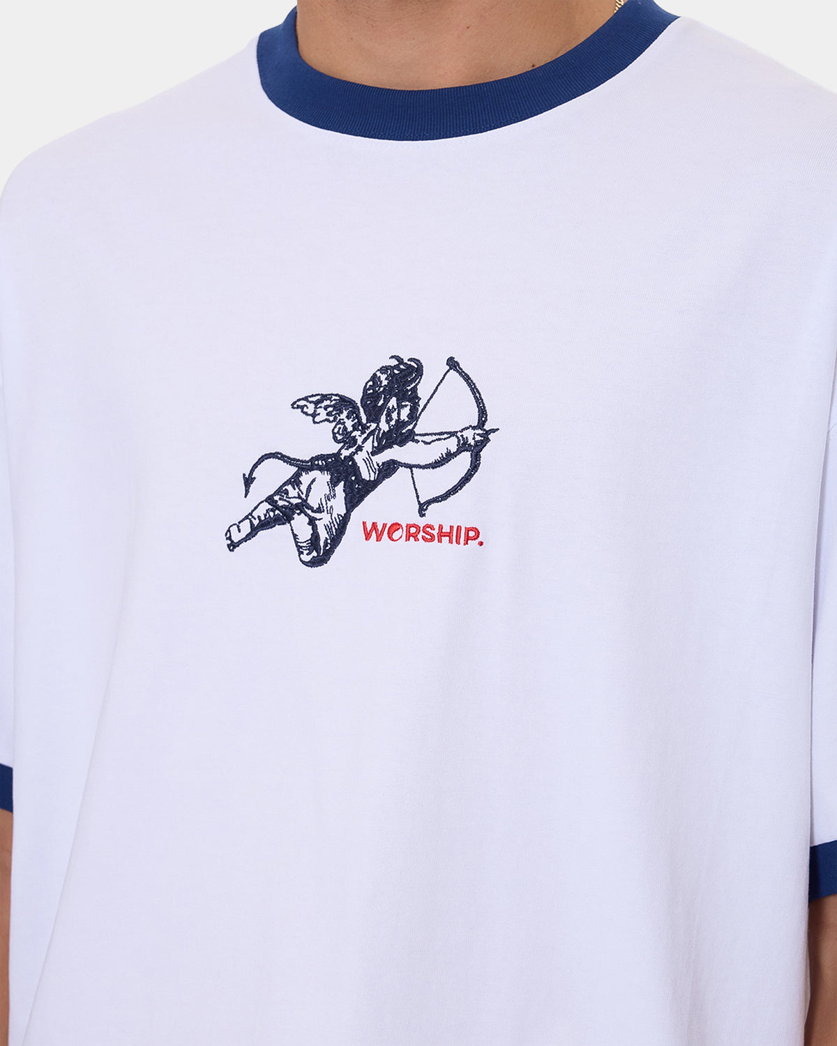 Mens Cherub Oversized Ringer T-Shirt
