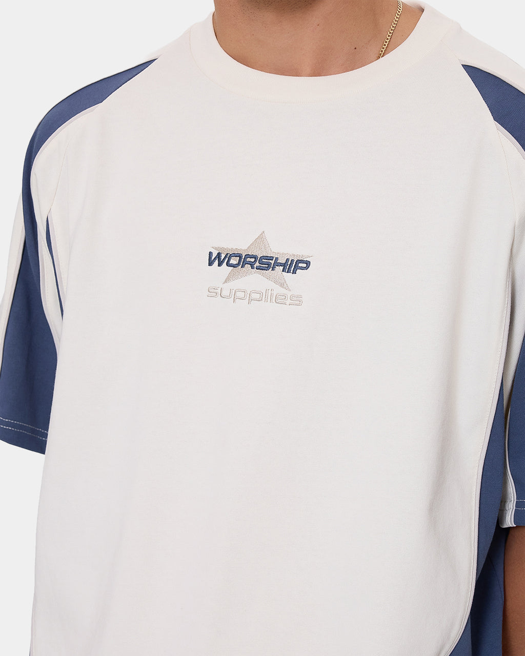 Mens Laps Panel Oversized T-Shirt