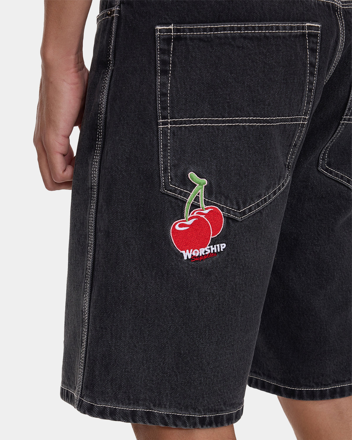 Mens Glazed Carpenter Denim Shorts