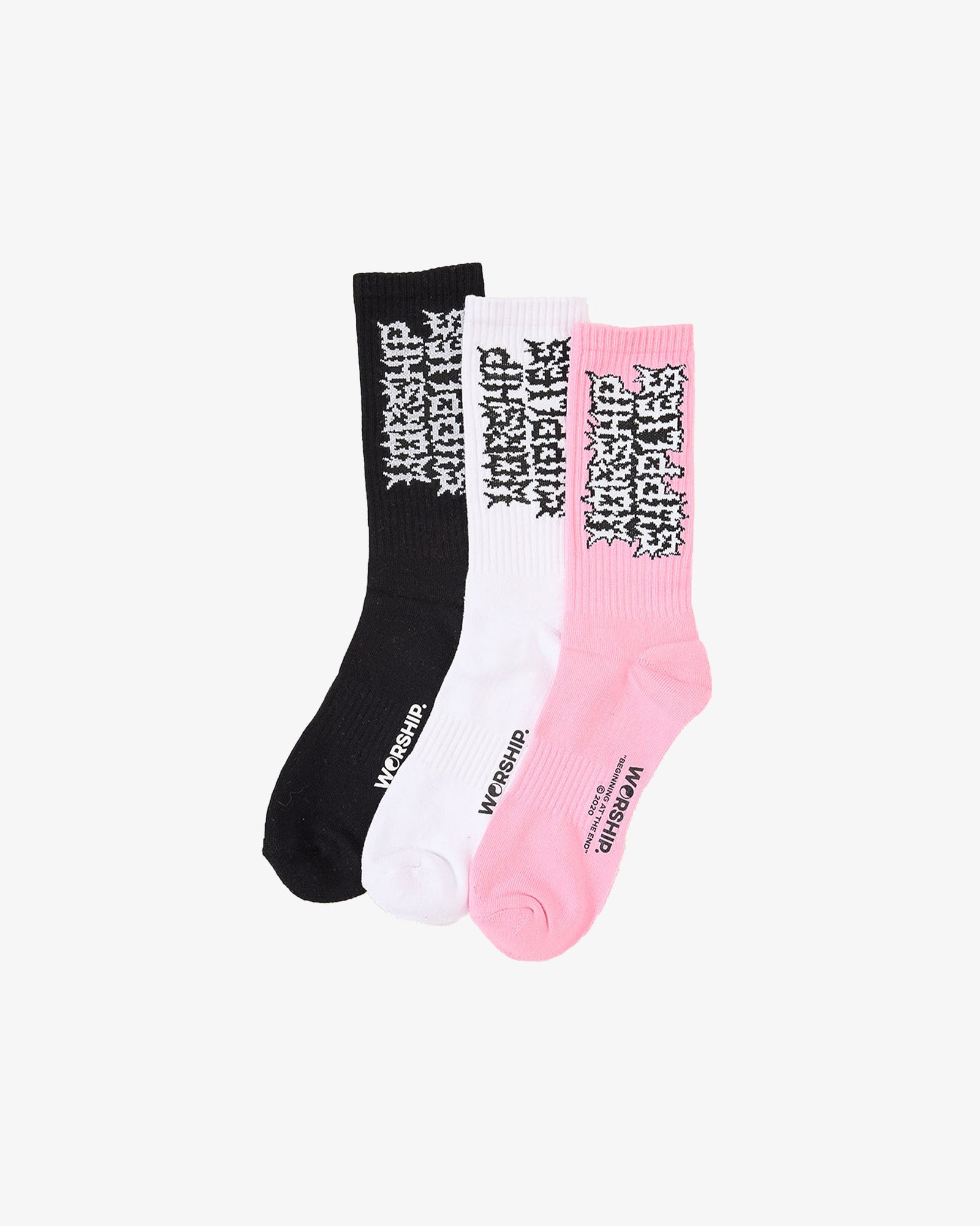Mens Pile Up 3 Pack Crew Socks